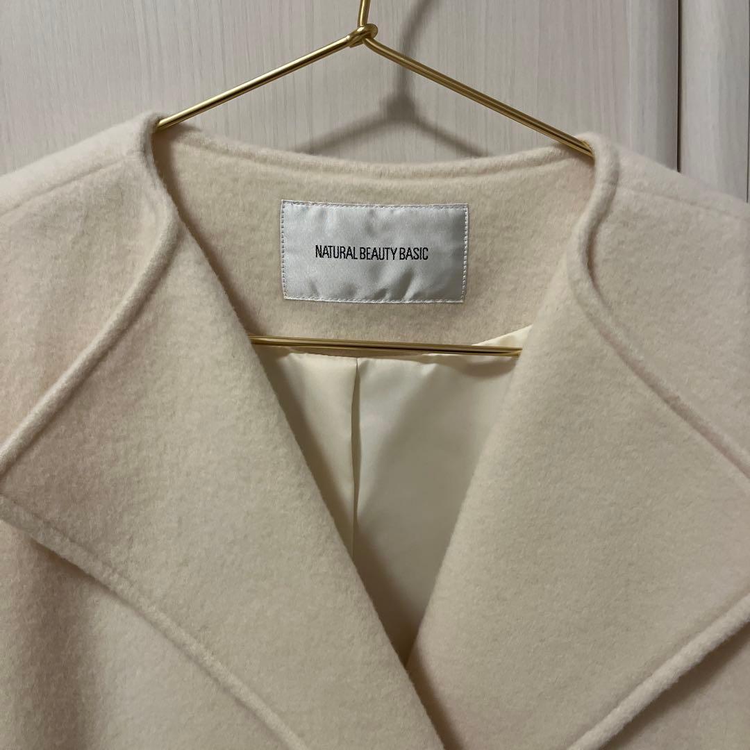 NATURAL BEAUTY BASIC ベルテッドミディコート　S