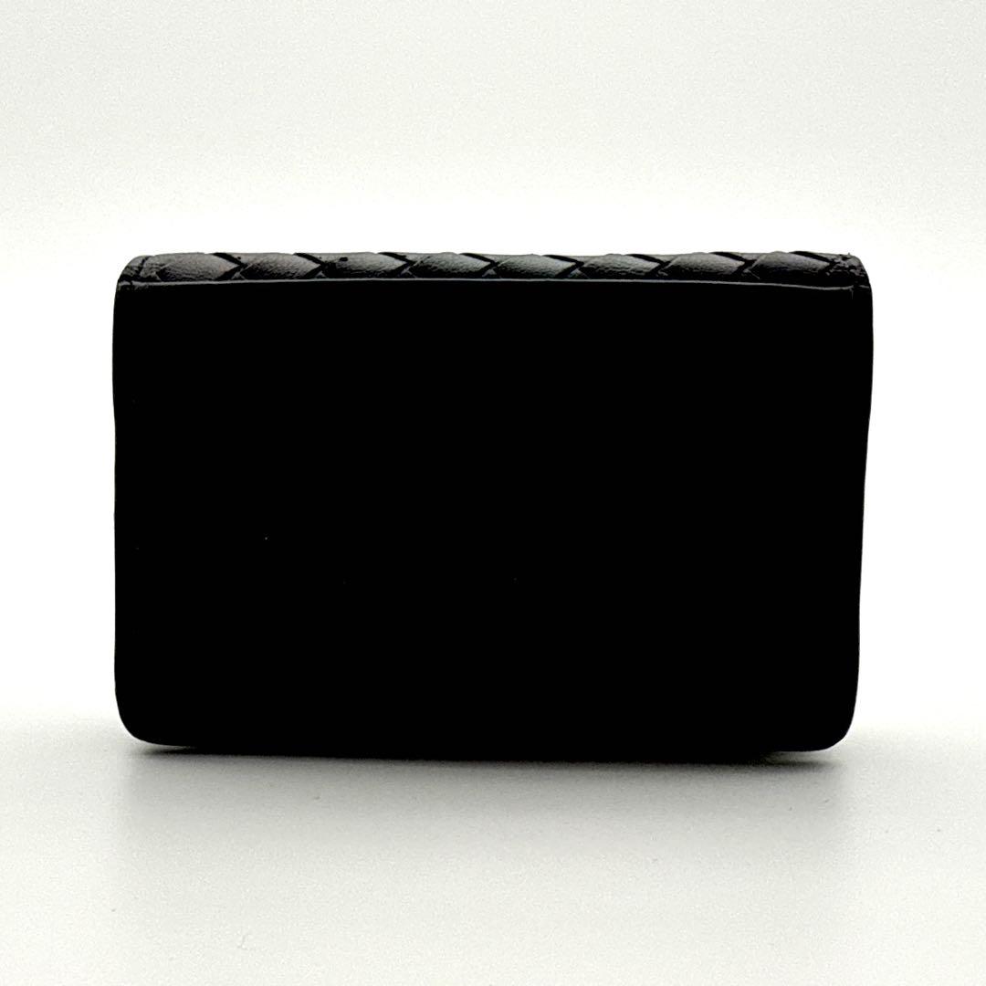 ボッテガヴェネタ イントレチャート カードケース 名刺入れ ブラック レザー