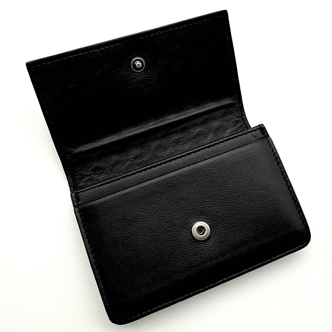 ボッテガヴェネタ イントレチャート カードケース 名刺入れ ブラック レザー