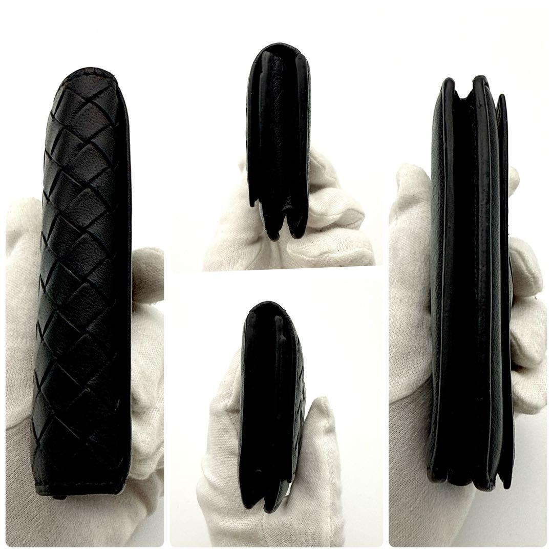 ボッテガヴェネタ イントレチャート カードケース 名刺入れ ブラック レザー