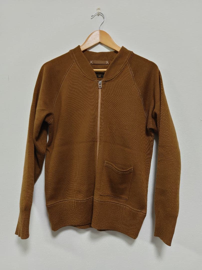 ★お値下可能★ TYPE-C2 ブラウン ジップアップ ニット 38