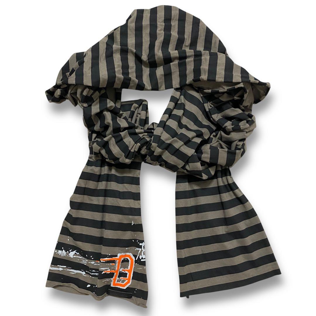 小物 DIESEL border pattern super big stole