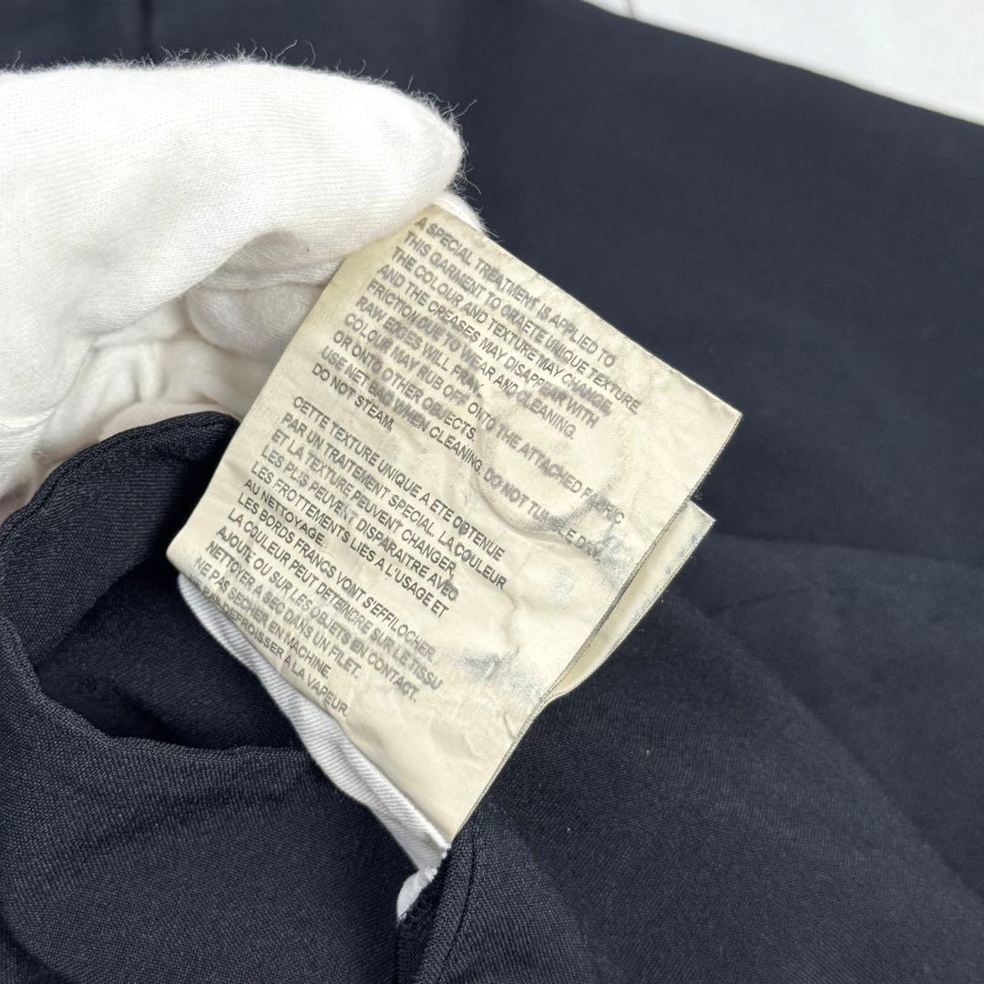 極美品 コムデギャルソン 変形 フリル テーラードジャケット S ダークネイビー