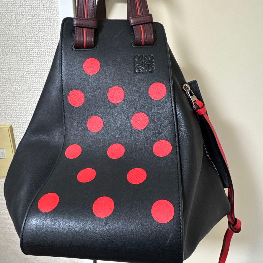 黒/赤ドット ショルダーバッグ