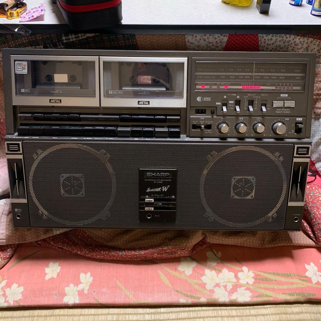 n*0様 通電確認済み　SHARP　シャープ ダブルラジカセ GF-818SBF