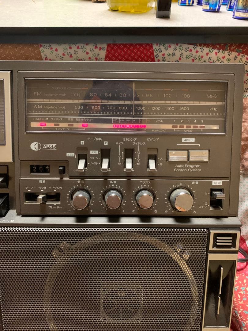 n*0様 通電確認済み　SHARP　シャープ ダブルラジカセ GF-818SBF