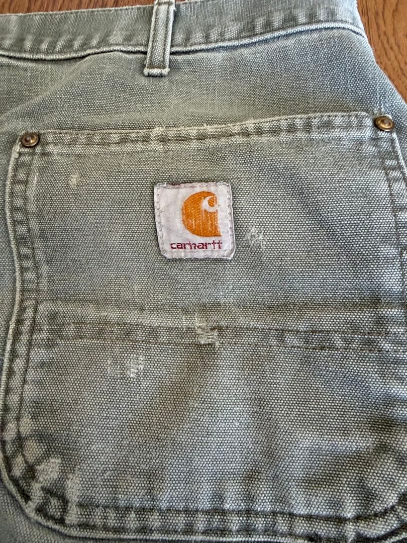 Carhartt ダブルニー W38 usa製　カーキ