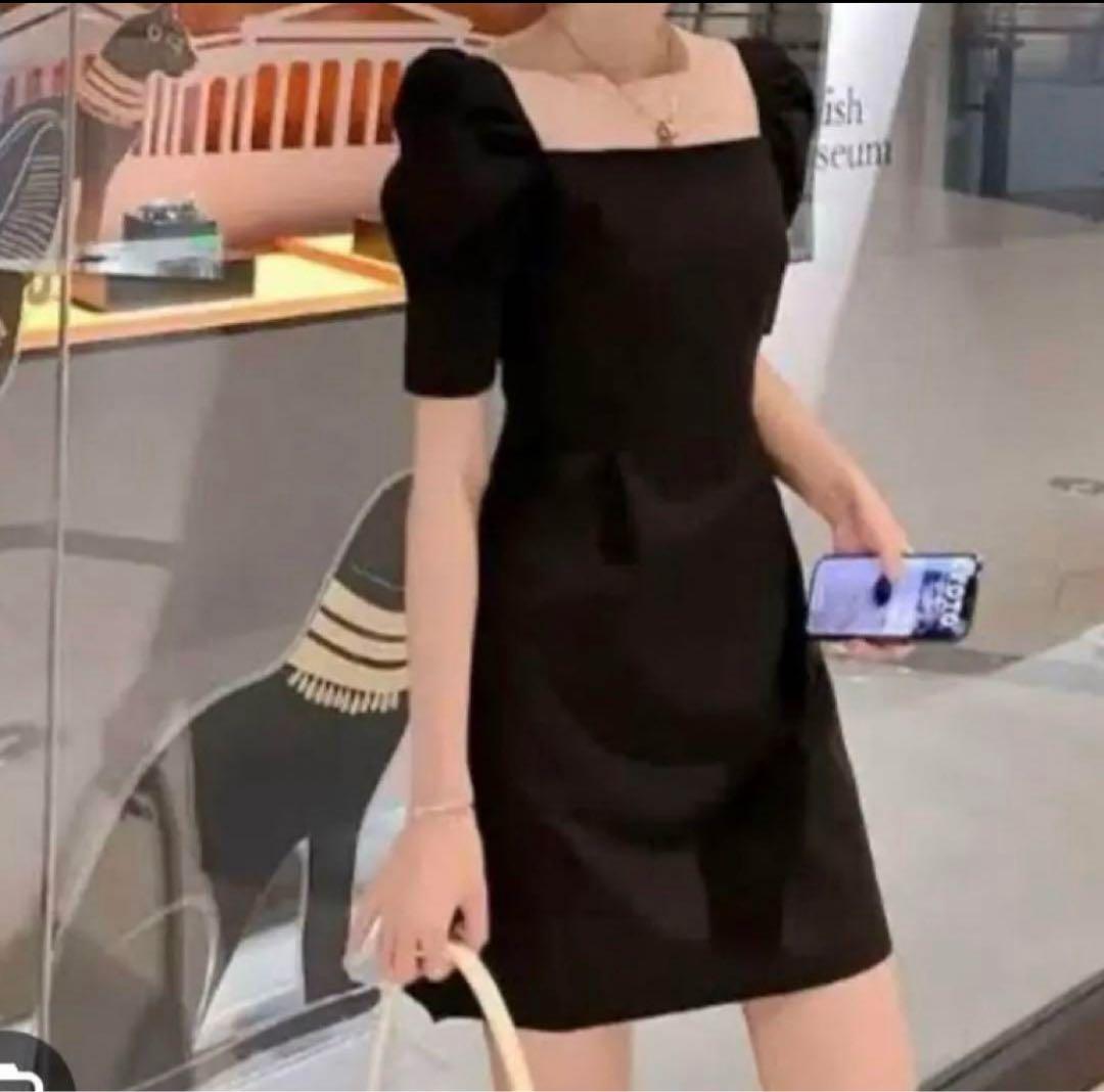 RED VALENTINOブラックワンピース