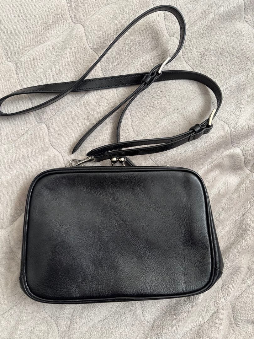 ワイズ　y's がま口　レザー ショルダーバッグ