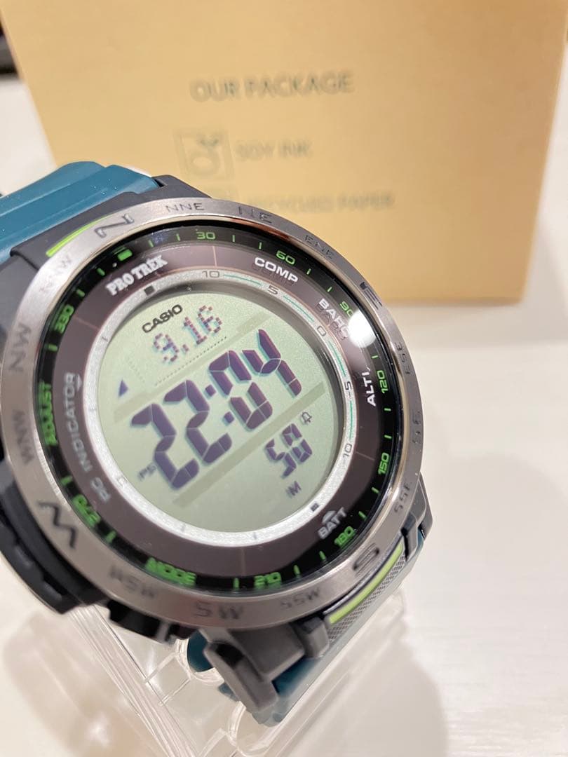 カシオ　プロトレック　腕時計　電波ソーラー　PRW-35Y-3JF 軽量　防水