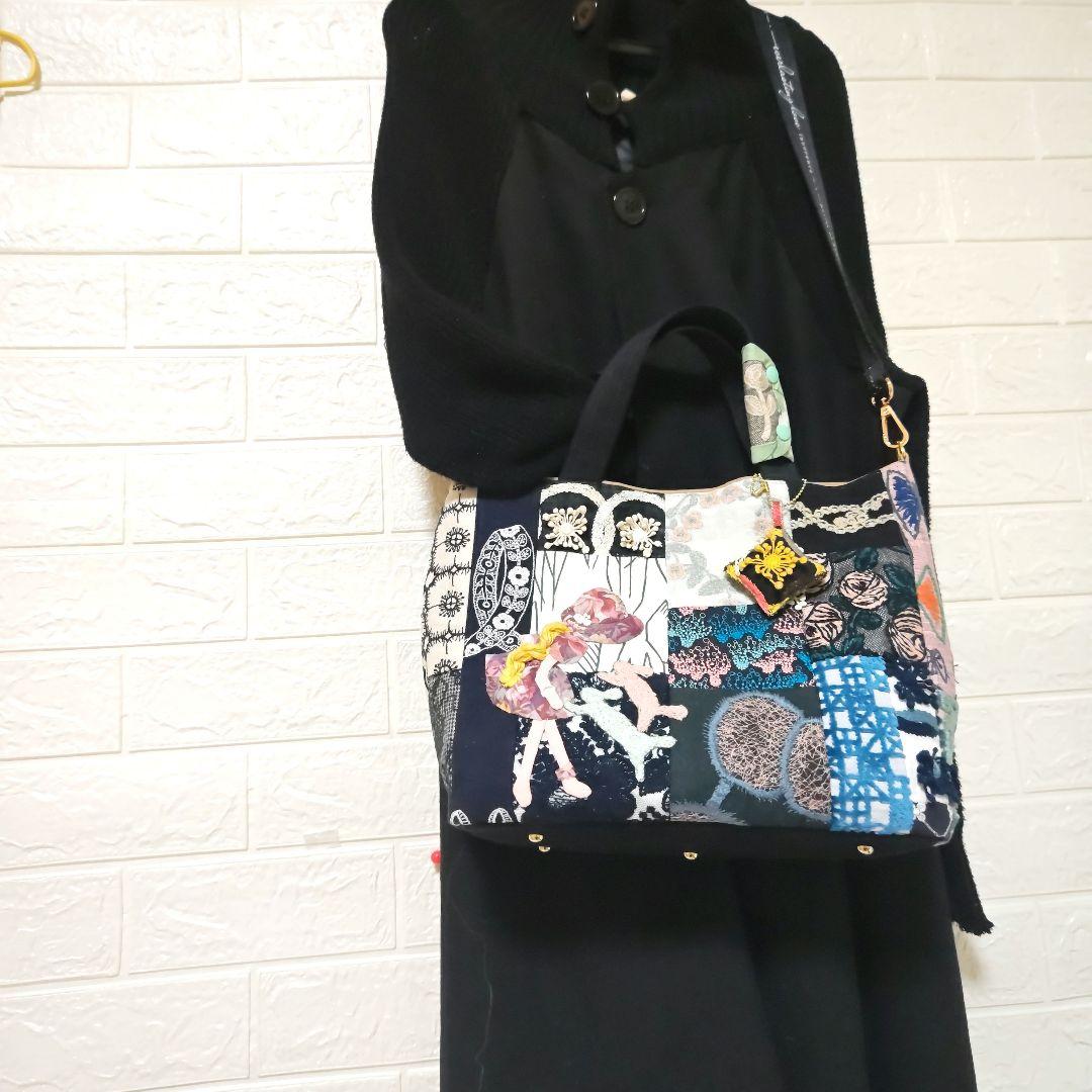 ハンドメイド　ミナペルホネン　バッグ　スーちゃん（訳あり）