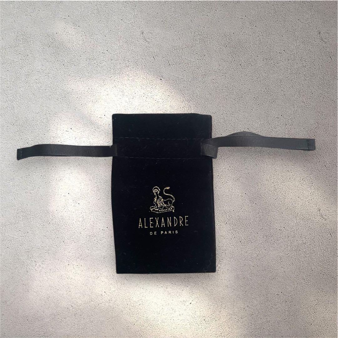 ALEXANDRE DE PARIS リボンバレッタ黒 アレクサンドル　ドゥパリ