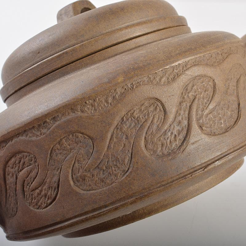 中国　顧景舟銘　紫砂　朱泥　急須　茶壷　V　R6903