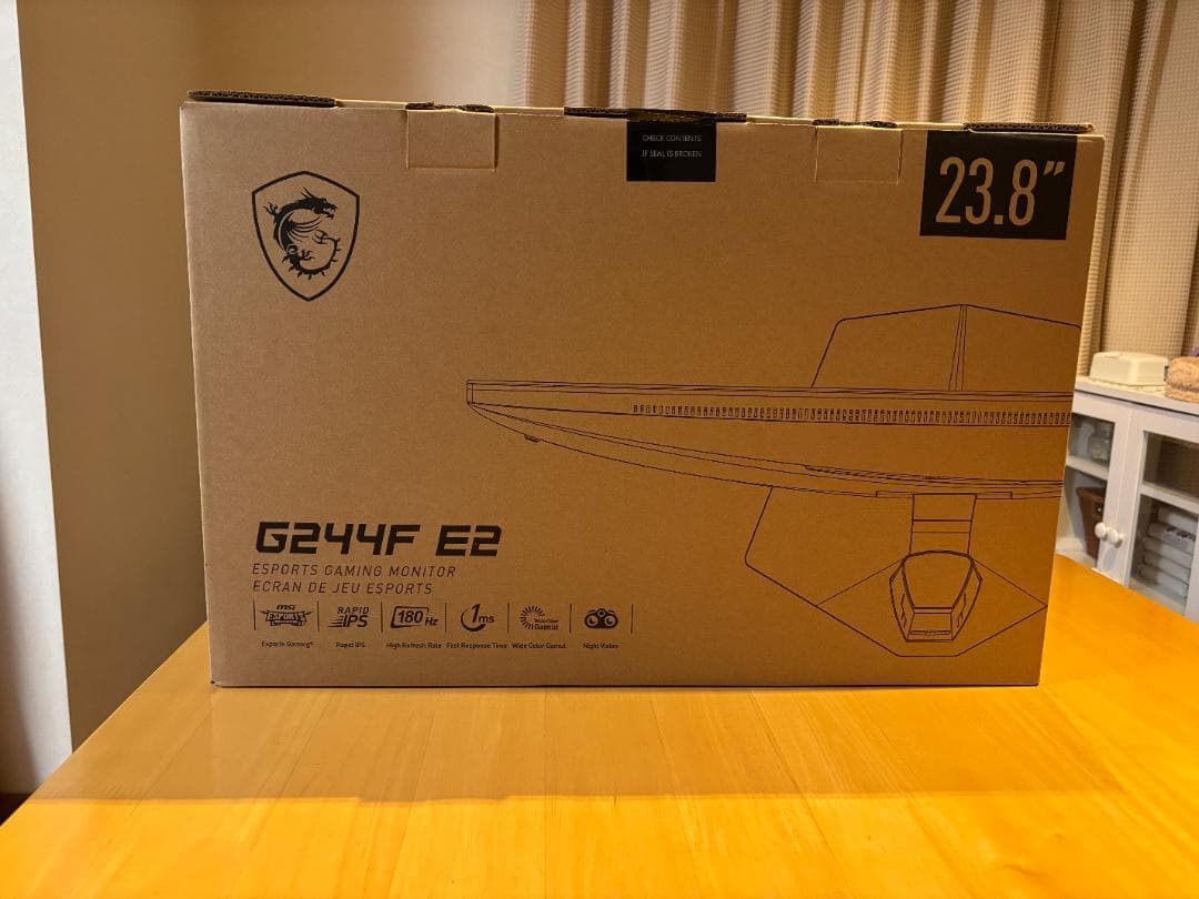 MSI G244F E2 23.8インチ 180Hz IPSゲーミングモニター