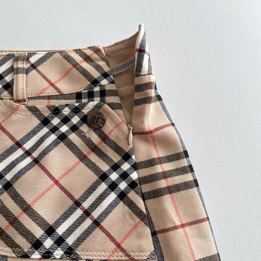 美品✨バーバリー ブルーレーベル ノバチェック ミニスカート ベージュ 36