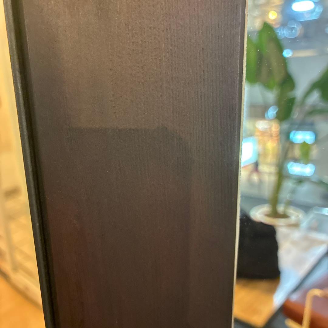 大型スタンドミラー 黒 木製フレーム