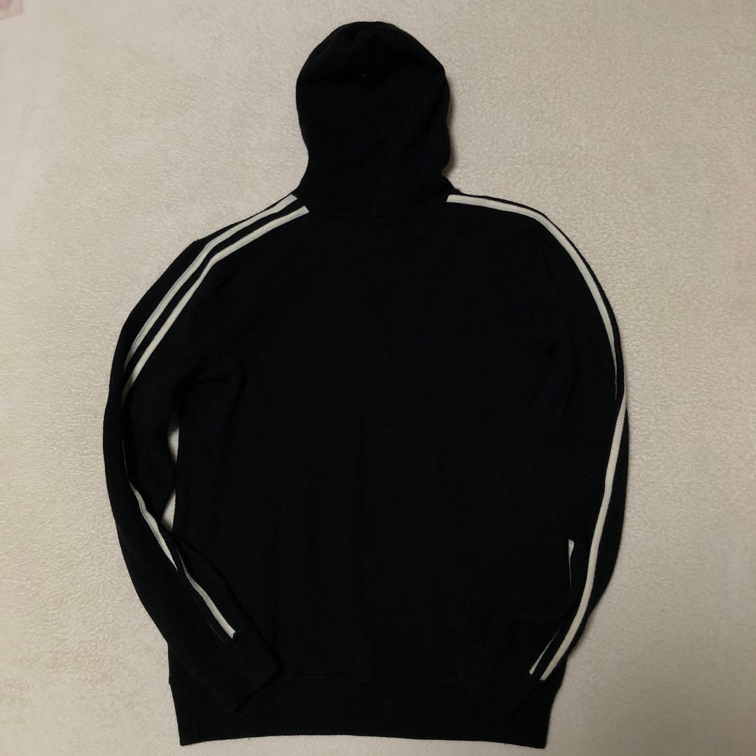 ラルフローレン　ハーフジップ　ウールニット　ビッグポニー刺繍ロゴ　XL18-20