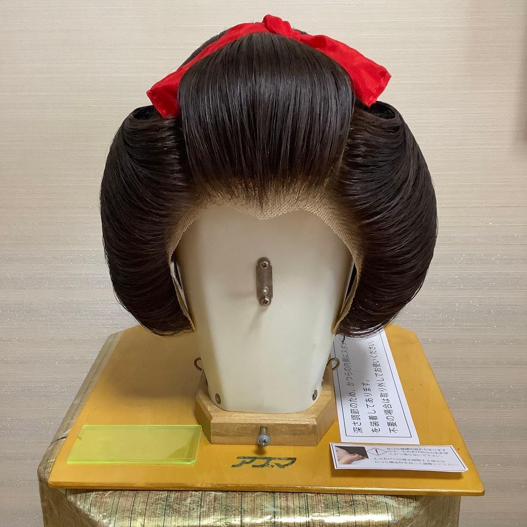 結い綿かつら　中古かつら、舞踊かつら　ケース付き