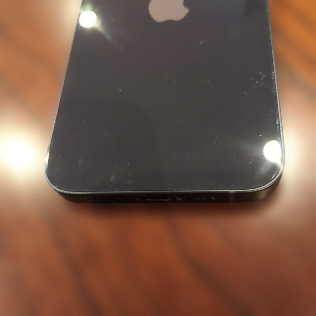 iphone12 64GB 本体（黒）バッテリー容量77%　箱　充電ケーブル付属