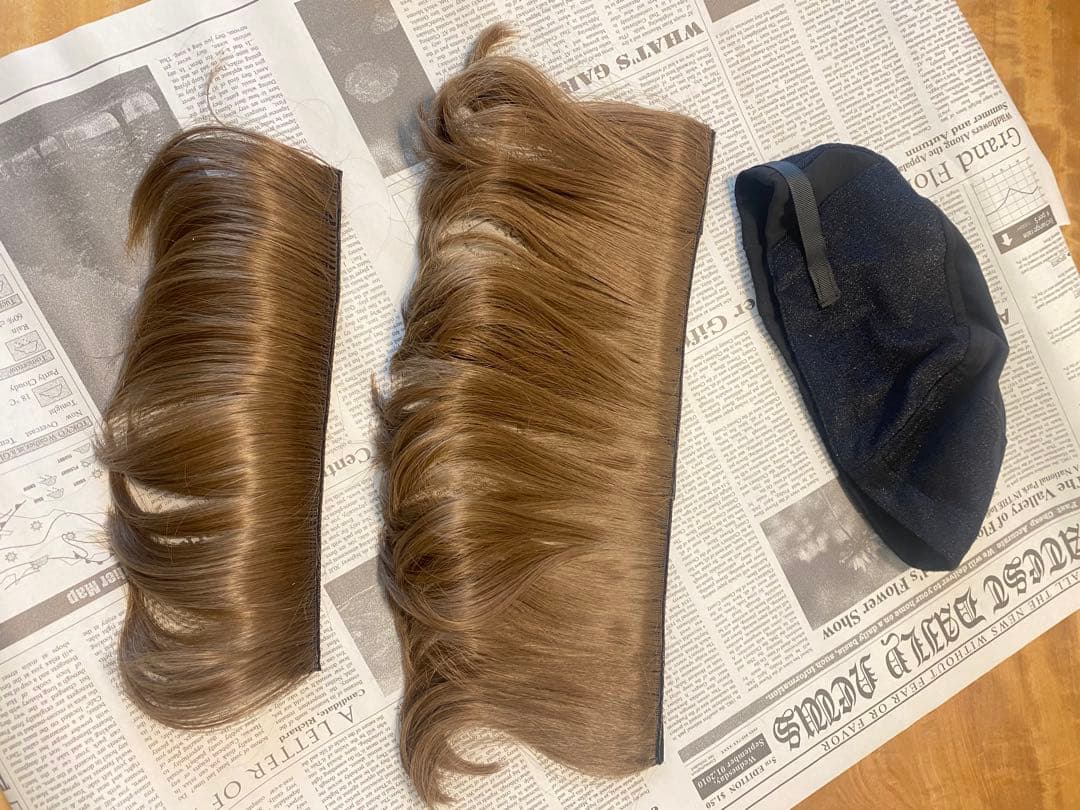 BALEN 前髪WIG、襟足WIG&インナーキャップ　3点セット