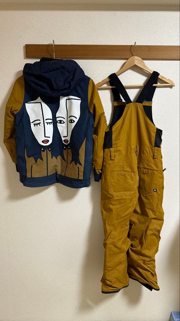 868スノーボードウェア(子ども用) ブラウン/ネイビー　Mサイズ/140cm