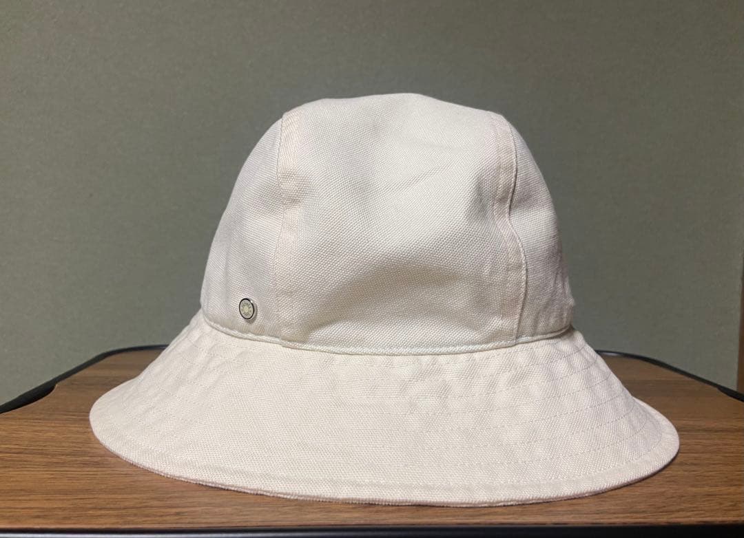 エルメス　ハット　ボブ　エレナ　アイボリー　58 HERMES