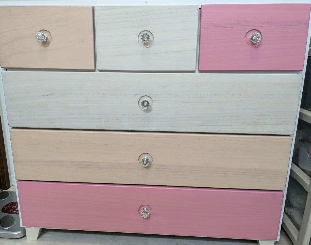 引取希望☆ピンク　ローチェスト