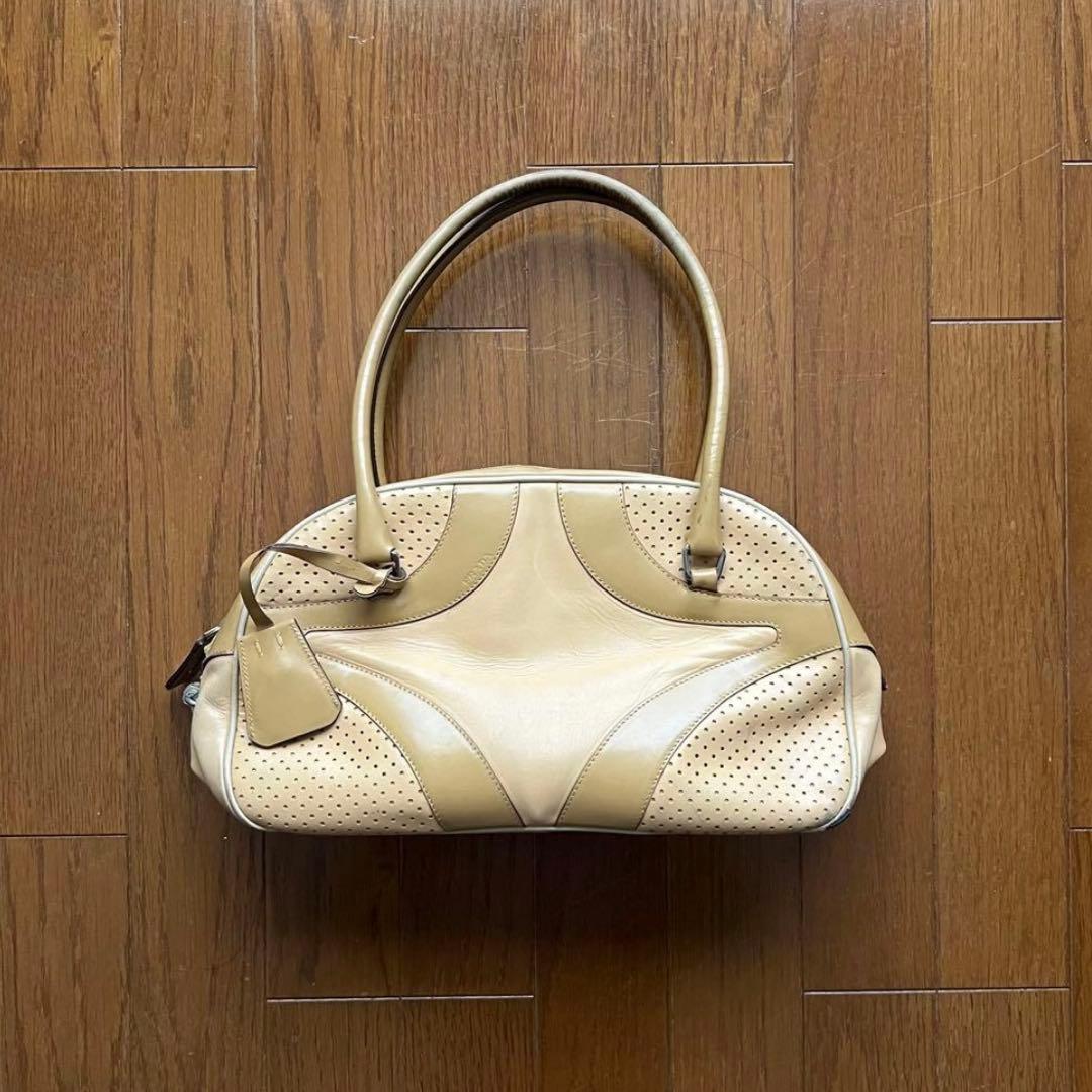 SS 2000 Prada archive レザーボーリングバッグ