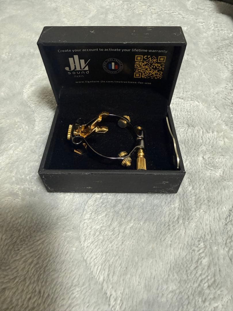 JLV アルトサックス用リガチャー　プラチナメッキ