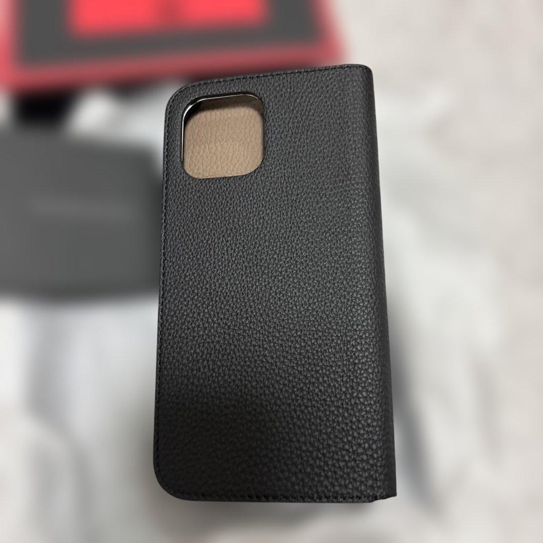 Bonaventura ブラック手帳型ケース