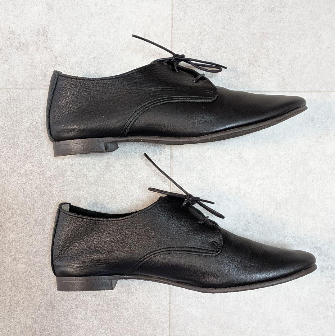 美品✨️ランブルダンス シュリンクレザーレースアップシューズ 23cm 日本製