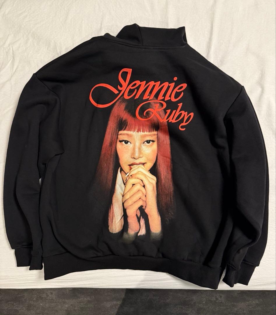 BLACKPINK JENNIE Ruby パーカー　フーディー　黒