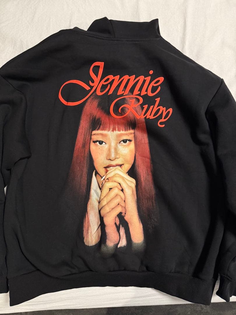 BLACKPINK JENNIE Ruby パーカー　フーディー　黒