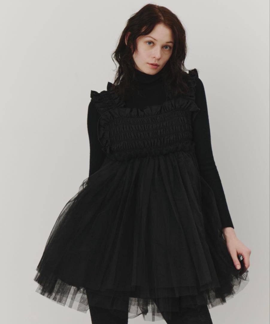 【新品】チュールギャザーキャミソール【perna】