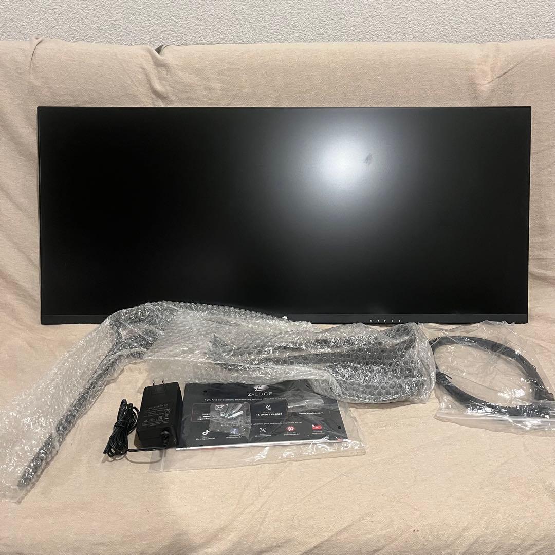 美品 34インチ ウルトラワイド ゲーミングモニター UWQHD Z-EDGE