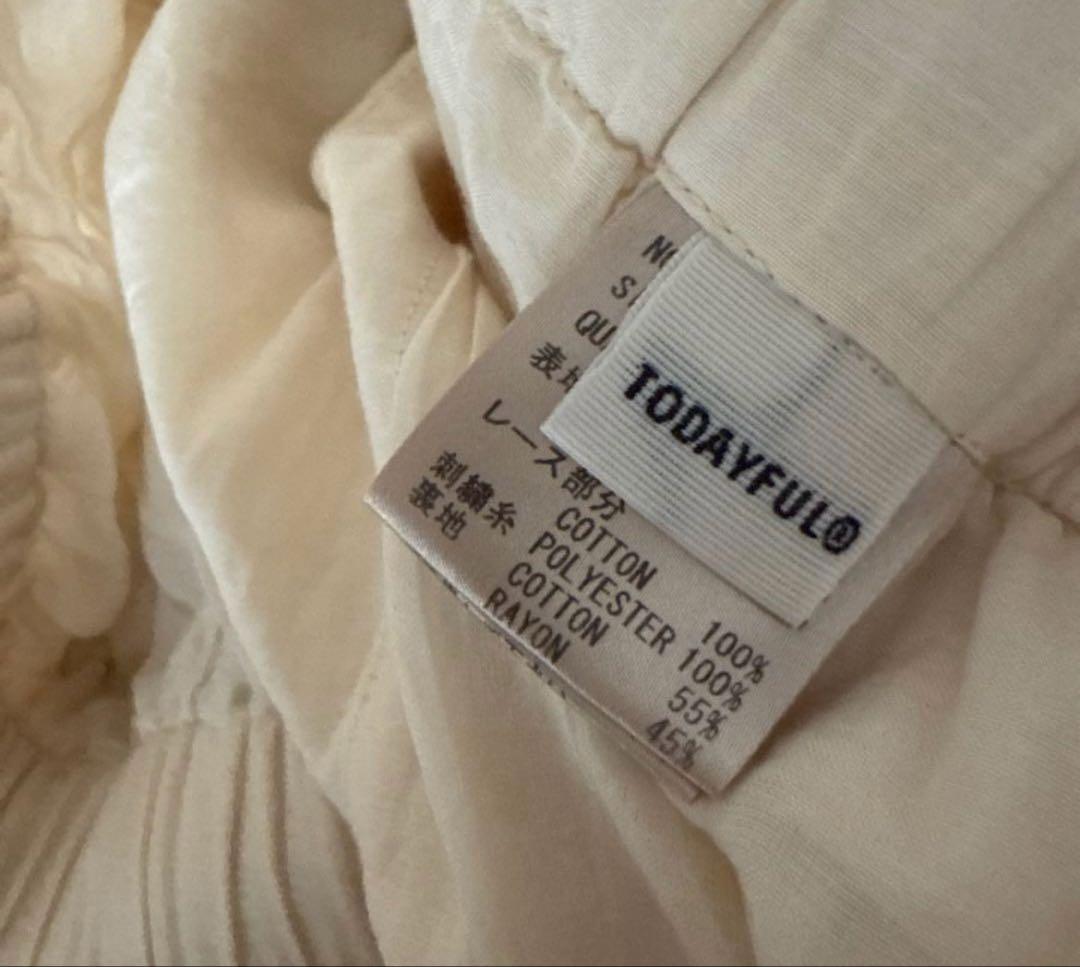 パンツ todayful Embroidery Patchwork Trousers