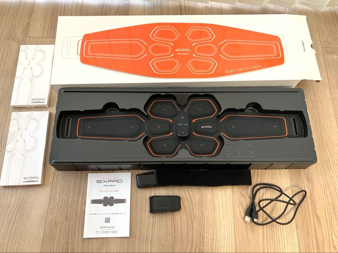 SIXPAD Abs Belt ＋ 純正品ジェルシート6枚入り×2個付き　MTG