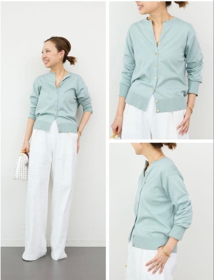 ドゥーズィエムクラス　FF30 GIZA カーディガン