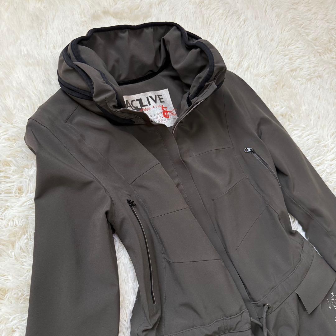 未使用級★マリテフランソワジルボー ミリタリー フーデットコート Y2K