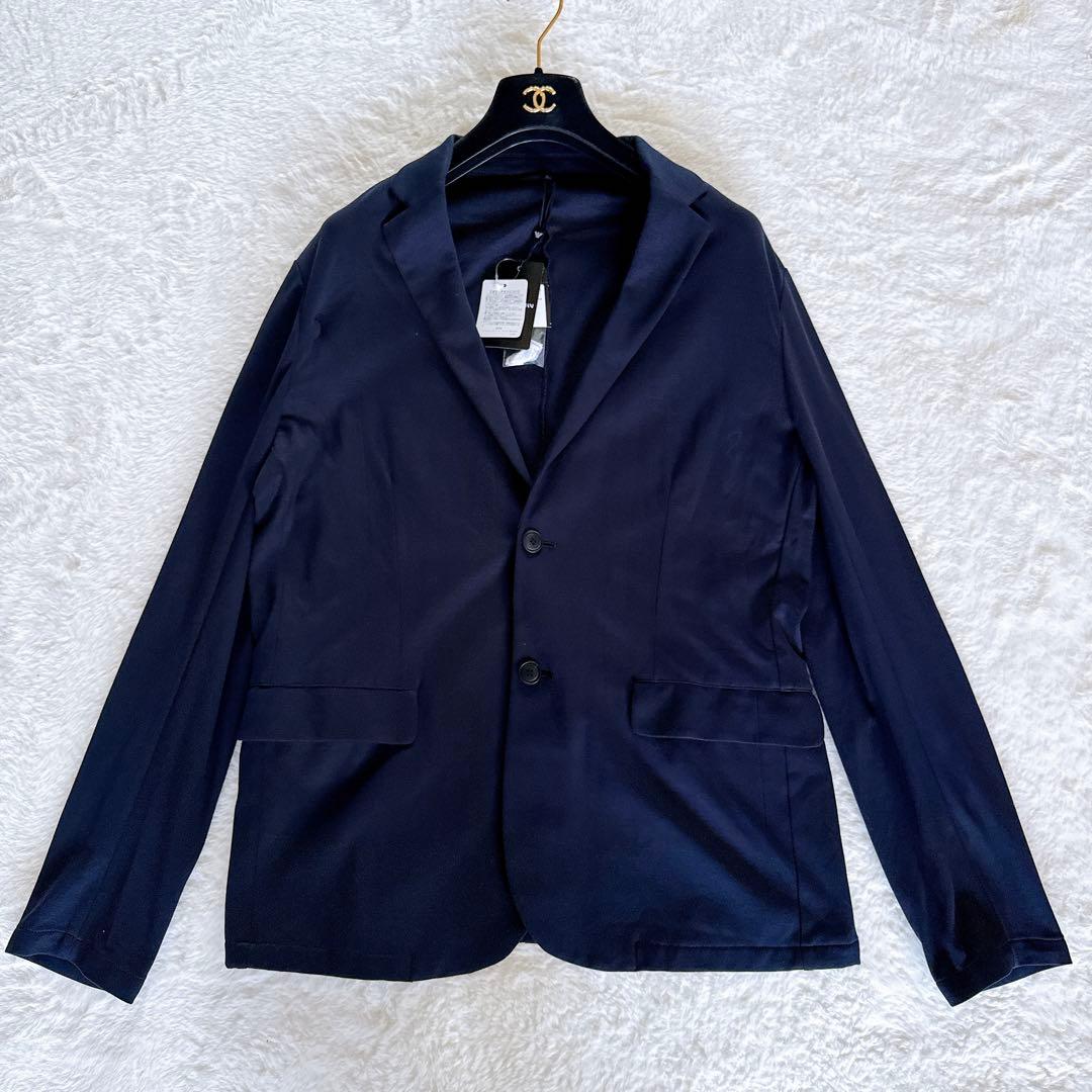 新品タグ付き✨【エンポリオアルマーニ】ジャケット 綿100% ネイビー 52