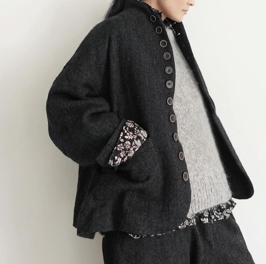 【完売品】ICHI Antiquites ウールヘリンボーンジャケット