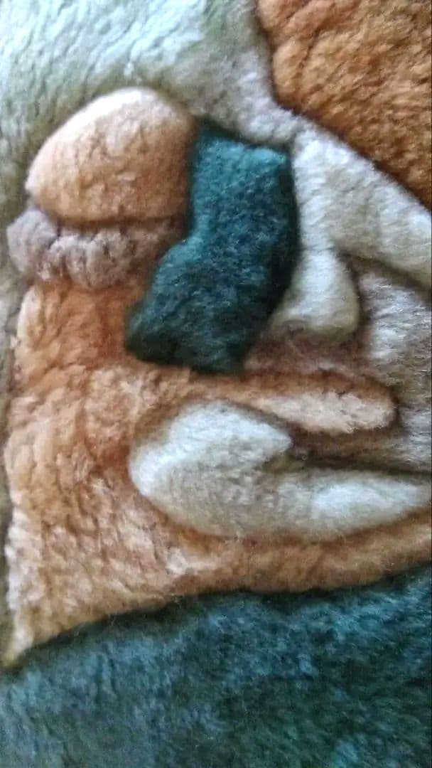 14,500⇒13,050ビンテージ 花柄 ムートン カーペット200×200