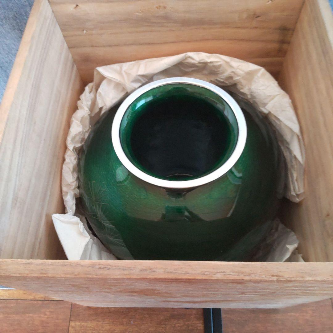 安藤七宝店造 七宝花瓶 壺 花瓶 置物