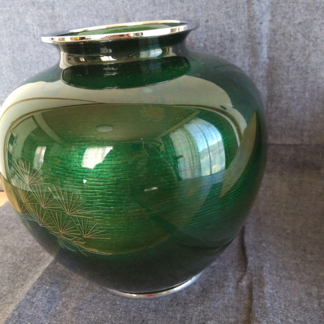 安藤七宝店造 七宝花瓶 壺 花瓶 置物