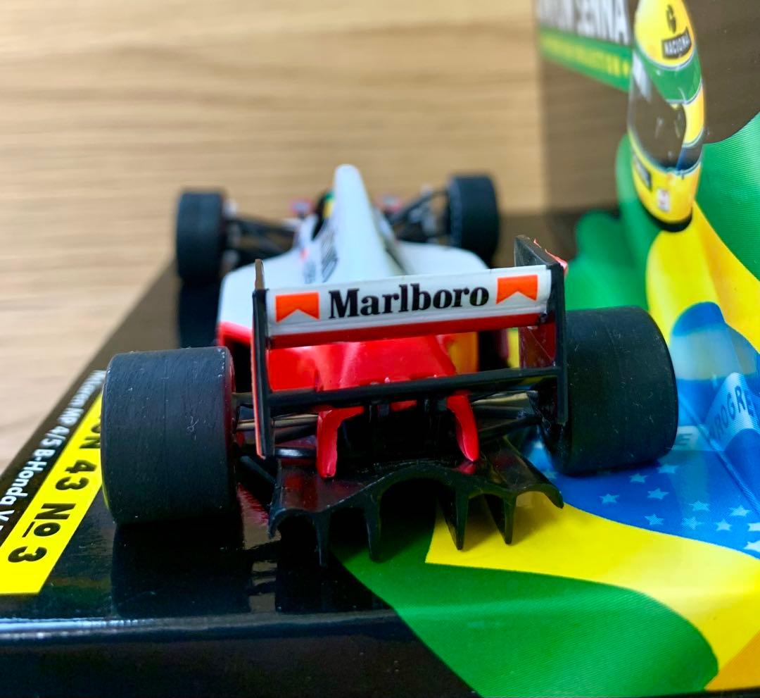 ◼︎クマ ミニチャンプス マクラーレン MP4/5 A.セナ マルボロ仕様