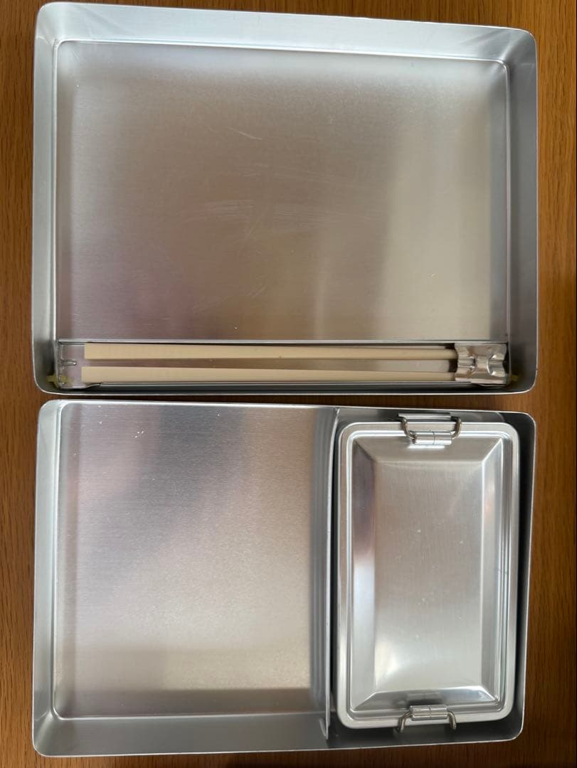 昭和レトロ　弁当箱　アルミ