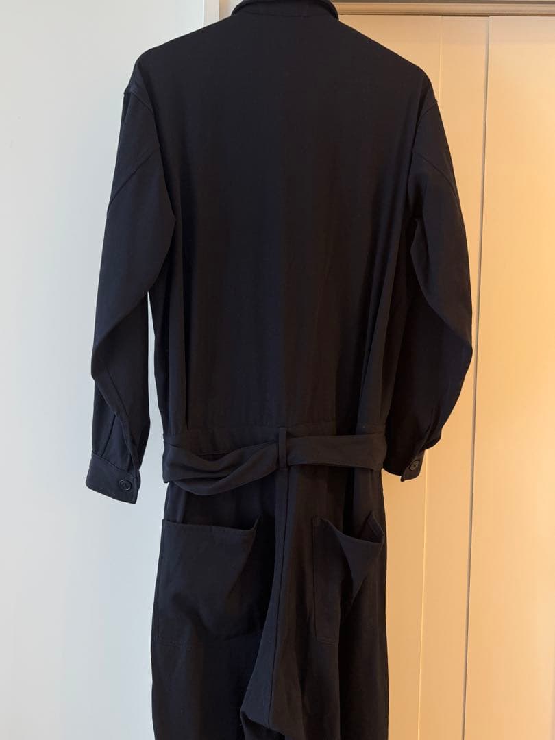 【超美品】Comoli ダークネイビー ウールギャバ オールインワン