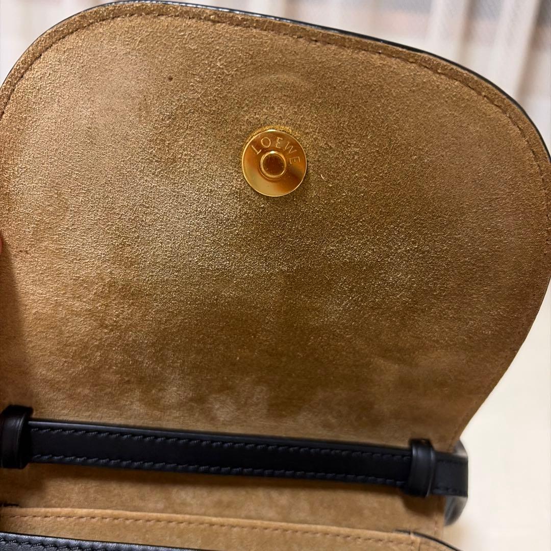 [RIRI] ロエベ LOEWE ゲートバッグ　ミニ　ブラック