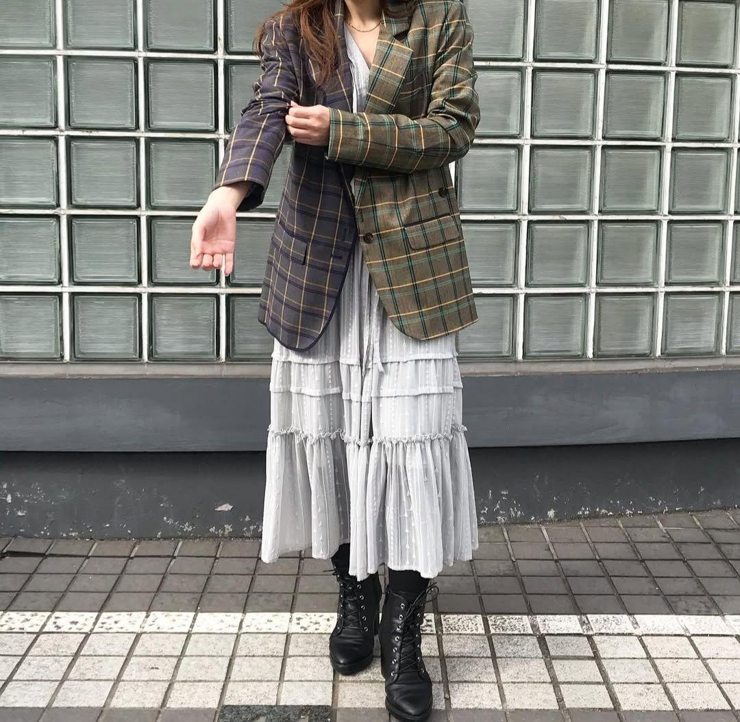 ヴィヴィアンタム　チェック柄 テーラードジャケット