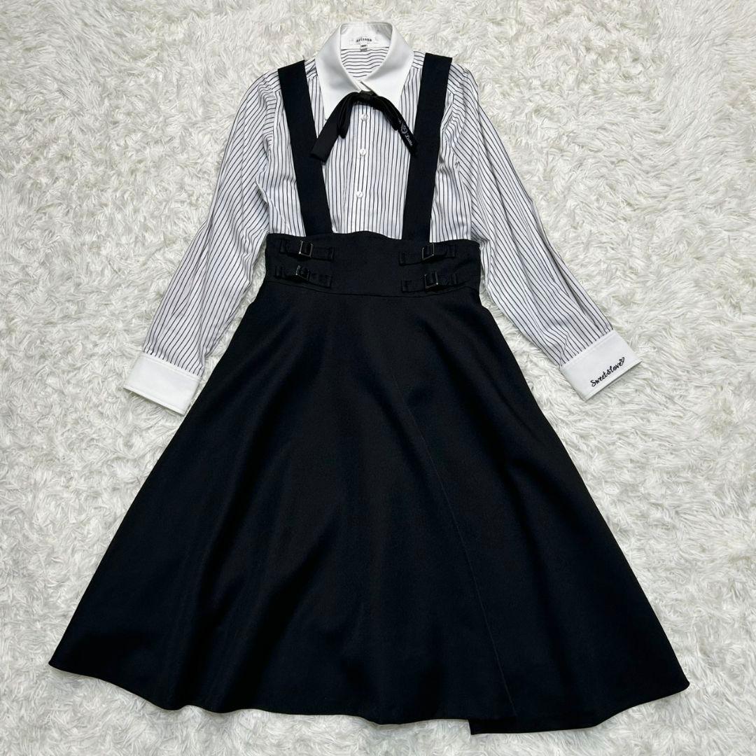 【美品】アリサナ フォーマル ワンピース キッズ 160 ブラック 卒服